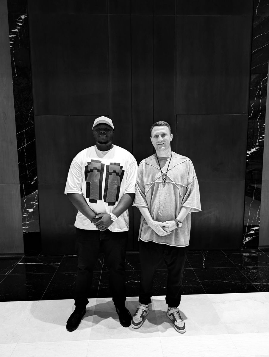 Harold and a colleague at Token2049